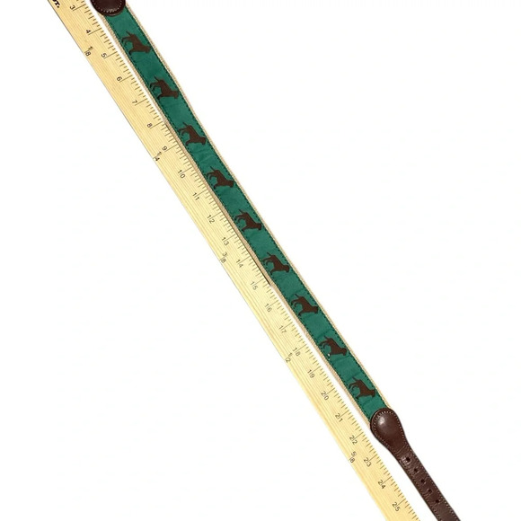 Little boys belt size 22. Hunter green with brown labs - Picture 5 of 8